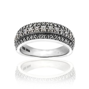 Marcasite and Cubic Zirconia Sterling Ring - 01R216CZ